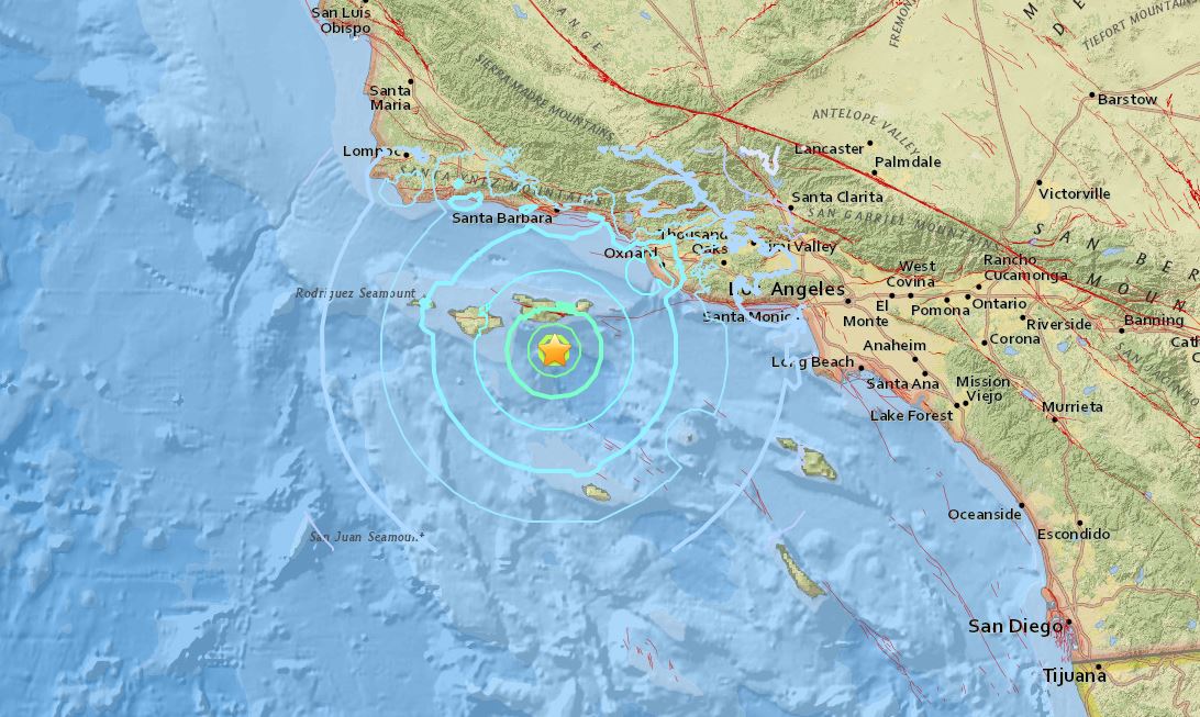 Sismo magnitud 5 3 remece costa sur California