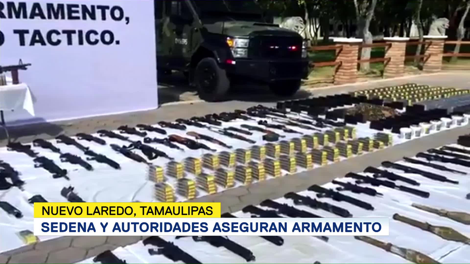 Aseguran Armamento Nuevo Laredo, Tamaulipas