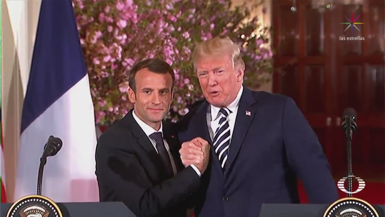 Trump y Macron muestran cariñosa relación