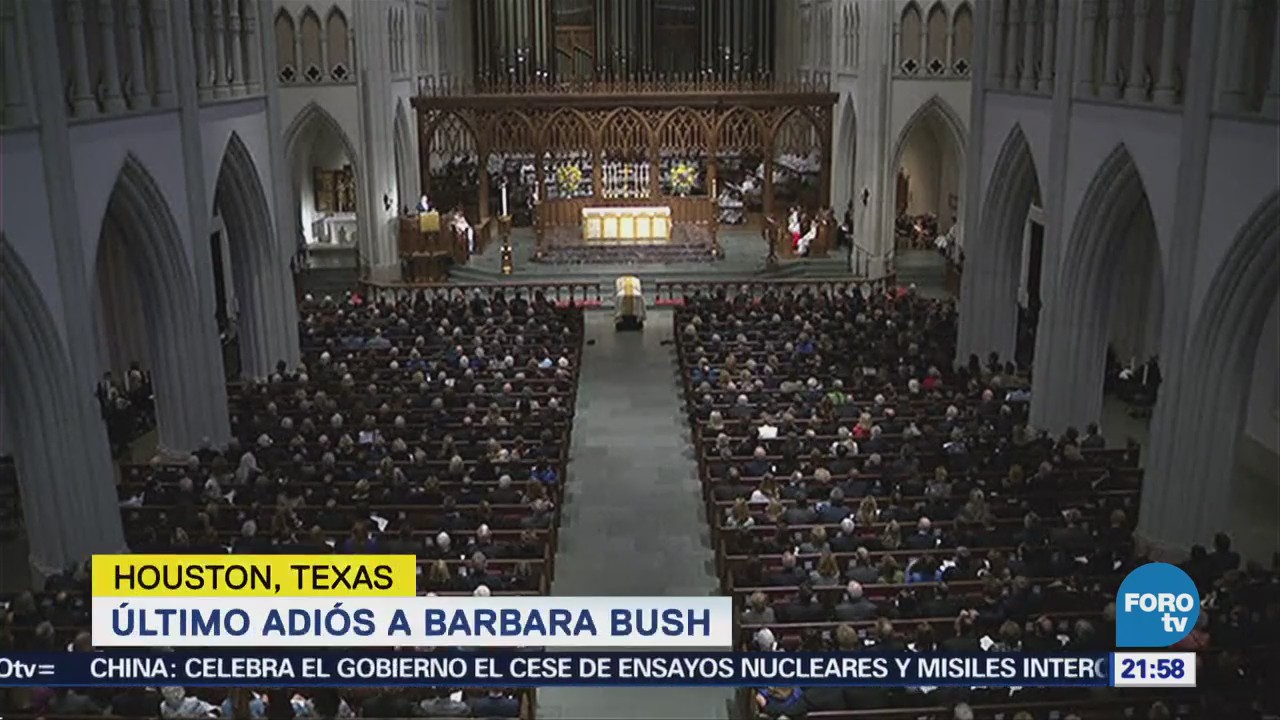 Último Adiós Barbara Bush Sábado, Estados Unidos