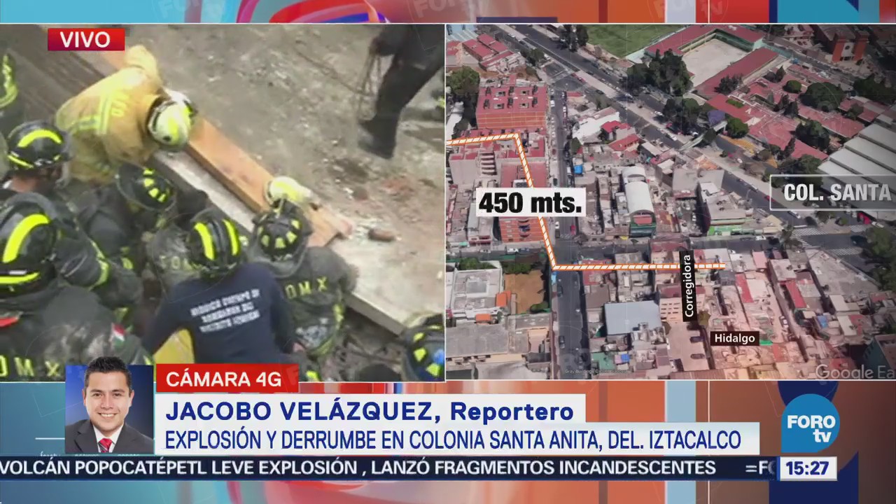 Van Cuatro Personas Rescatadas Explosión Iztacalco