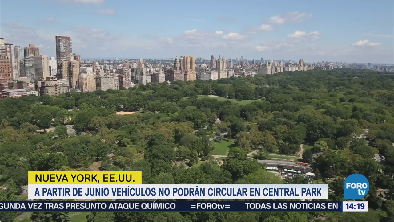 Vehículos no podrán circular en Central Park a partir de junio