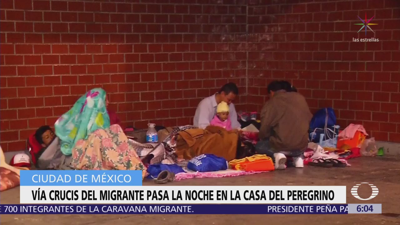 Viacrucis del Migrante pasa la noche en la ‘Casa del Peregrino’, CDMX