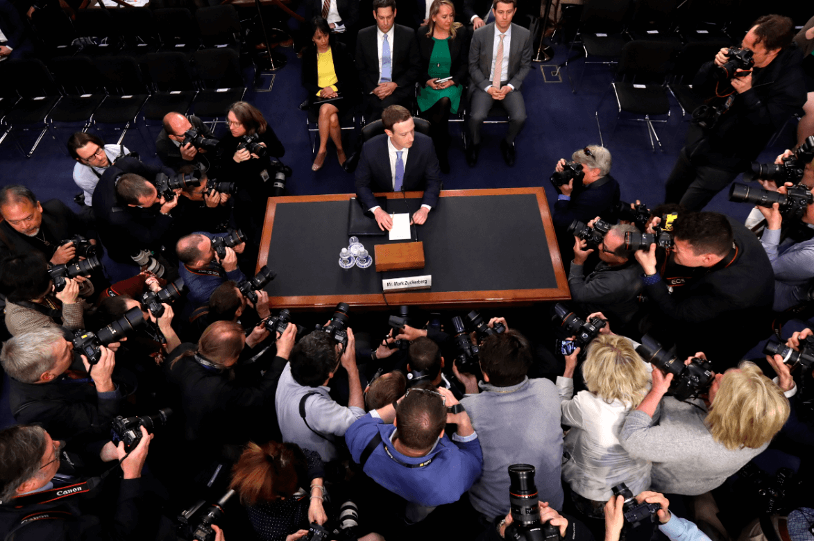 Zuckerberg comparece ante el Congreso de Estados Unidos