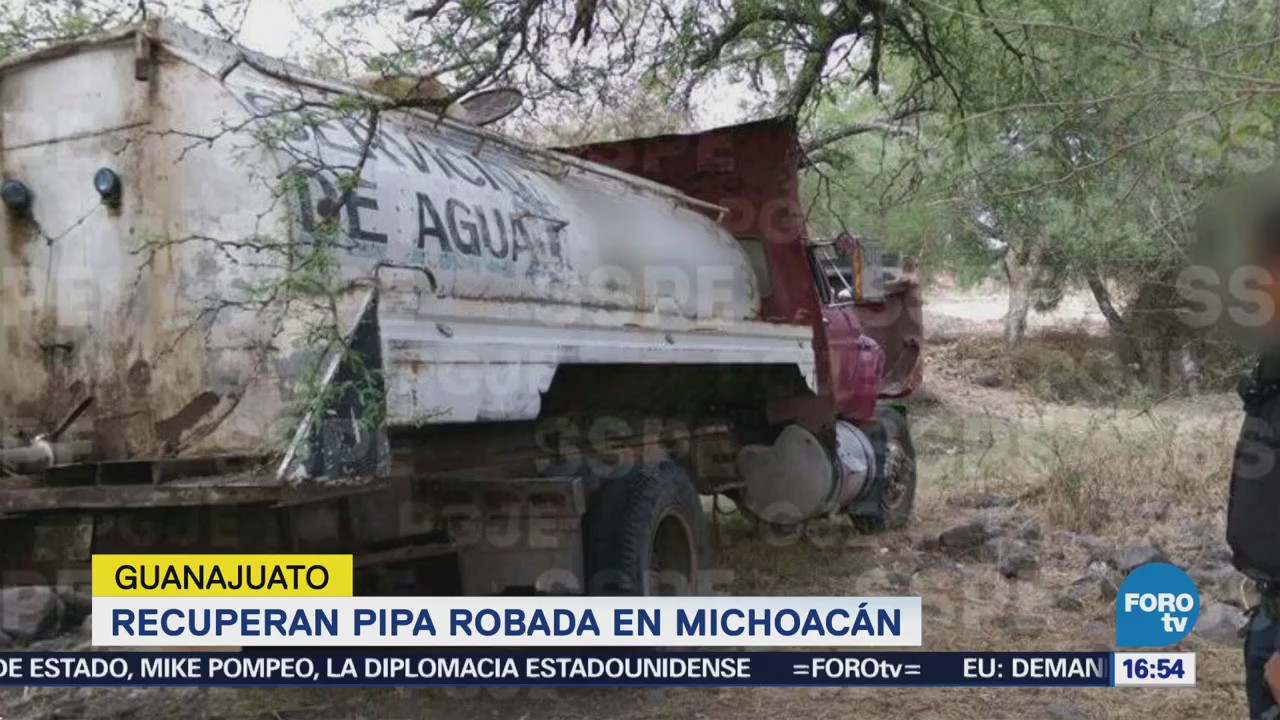 Recuperan Pipa Robada Michoacán