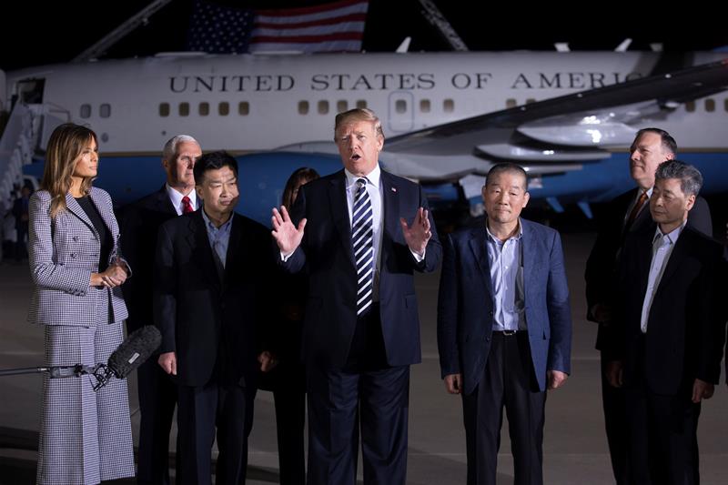 Trump agradece a Kim Jong-un por liberación de estadounidenses