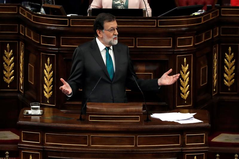 Rajoy enfrenta moción de censura en el Parlamento