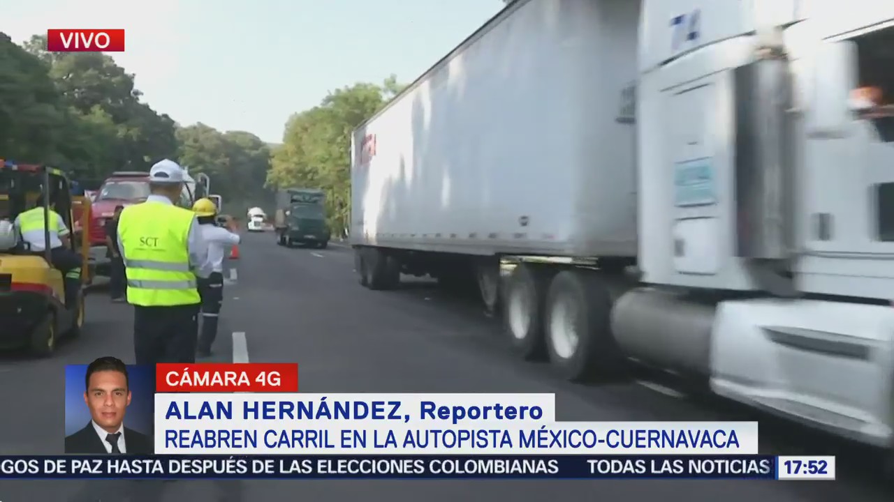 Vehículos Carga Transitan México-Cuernavaca