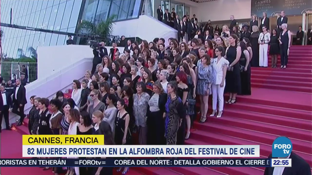 82 Mujeres Protestan Alfombra Roja Festival Cine De Cannes