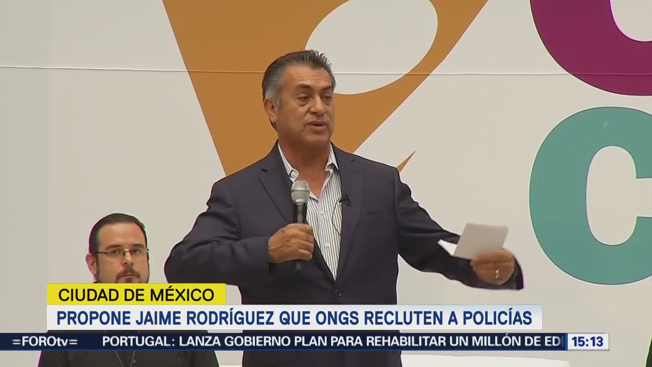 Jaime Rodríguez Propone OC Recluten Policías