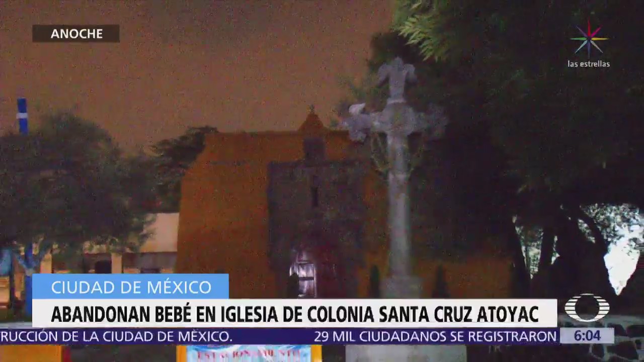 Abandona a bebé dentro de iglesia en la colonia Santa Cruz Atoyac