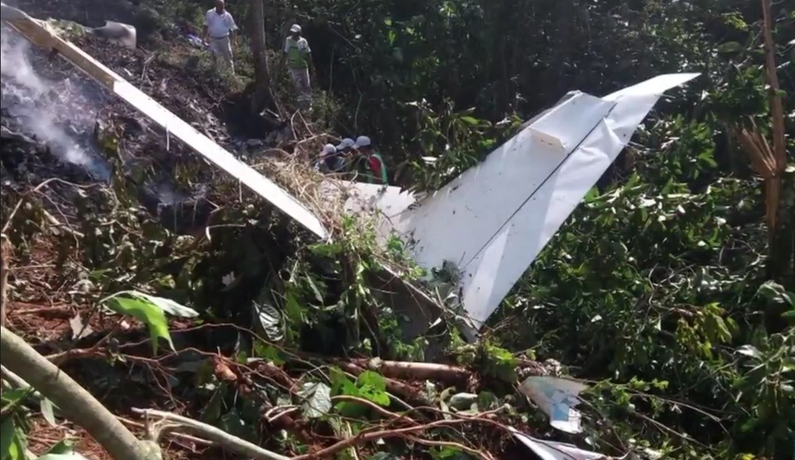 Desploma aeronave en la región serrana de Tuzantán Chiapas