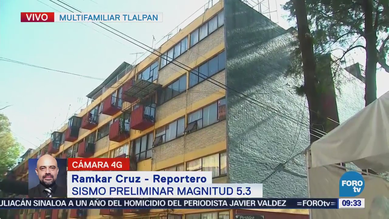 Alerta sísmica sorprende a habitantes del multifamiliar en Tlalpan