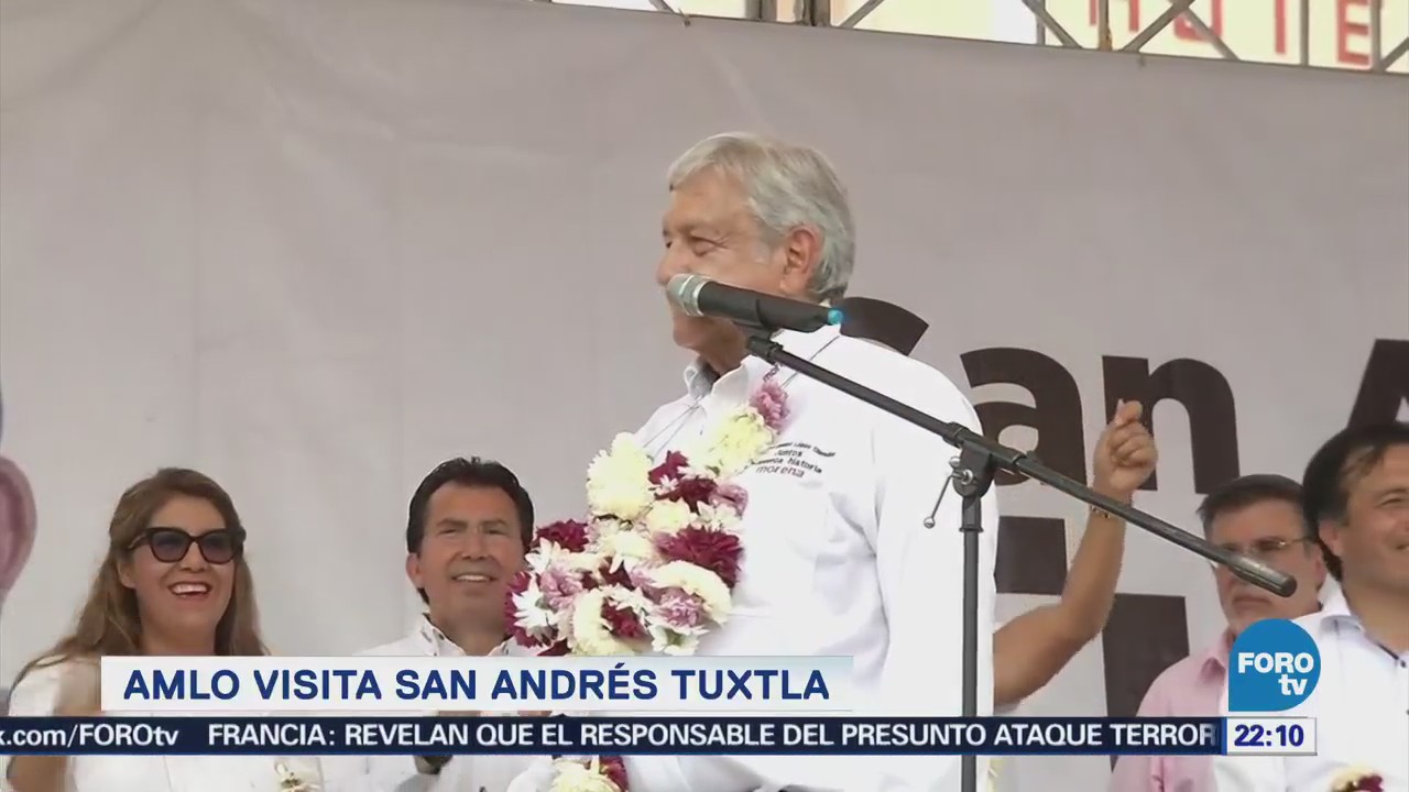 Amlo Visita San Andrés Tuxtla Veracruz