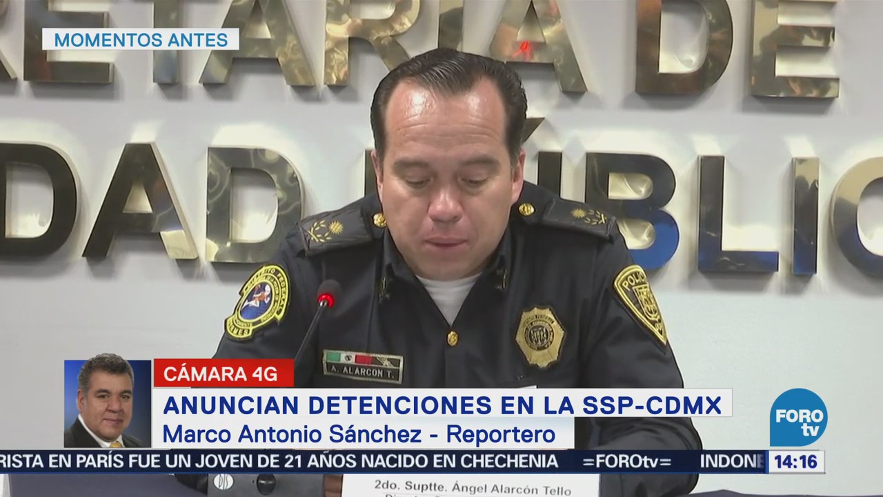 Anuncian Detenciones Ssp-Cdmx Secretaría De Seguridad Pública De La Ciudad De México