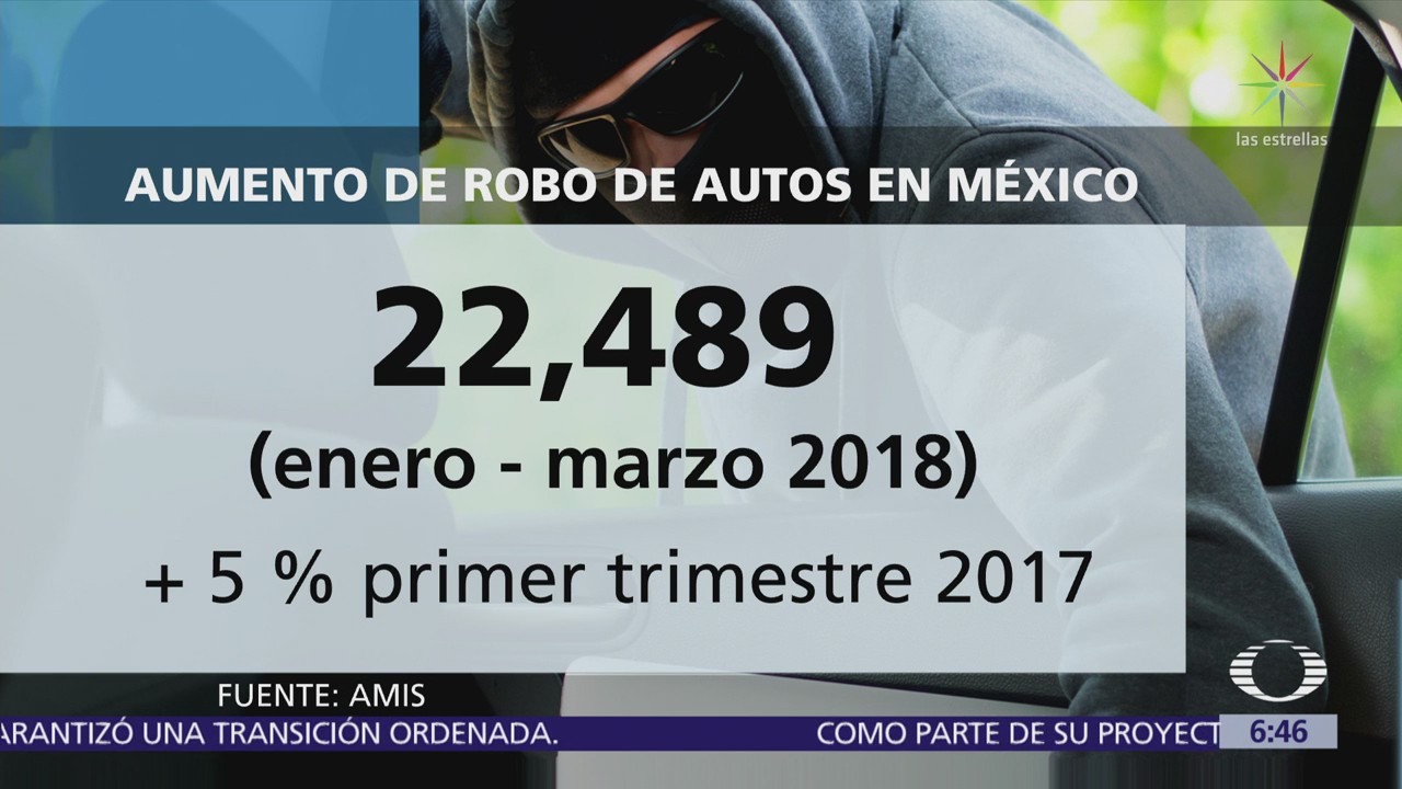 Aumenta el robo de autos asegurados en México