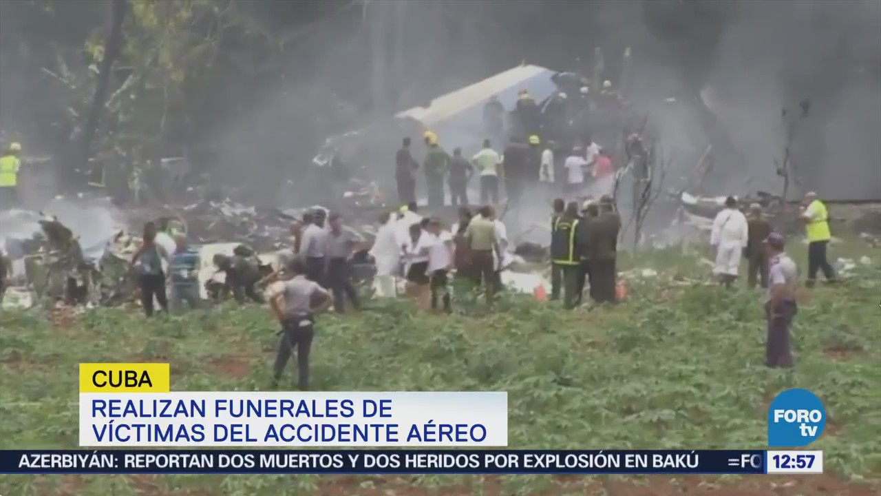 Autoridades mexicanas cooperan con investigación de accidente aéreo en Cuba