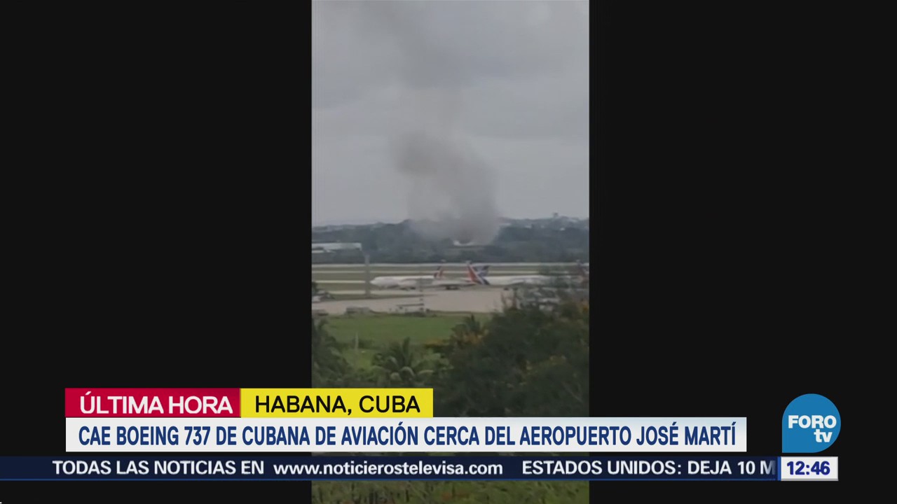 Cae Boeing 737 de Cubana de