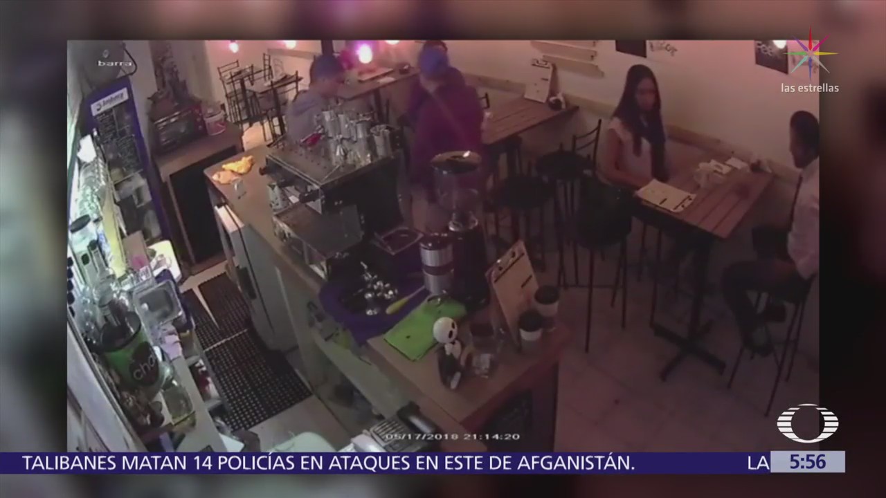 Captan asalto a comensales dentro de cafetería en la colonia Narvarte, CDMX