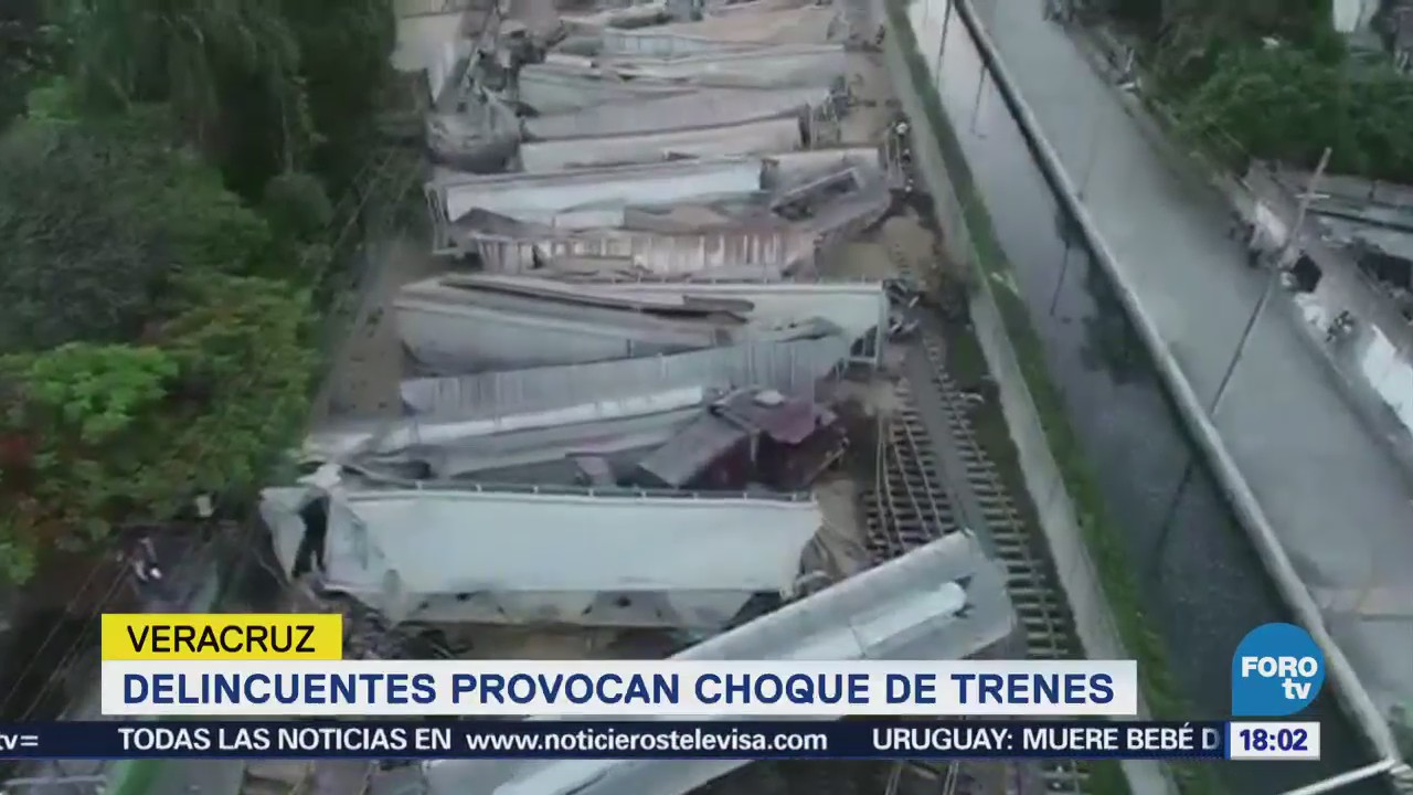 Delincuentes Provocan Choque Trenes Veracruz Robo