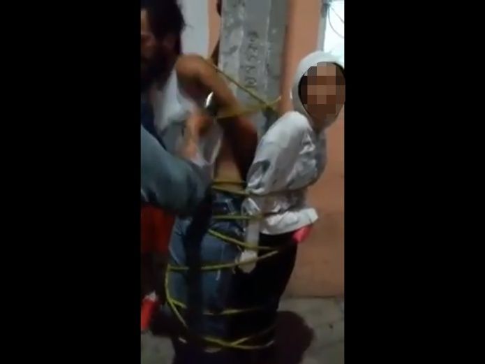 Vecinos Torturan ladrones toques eléctricos Guanajuato