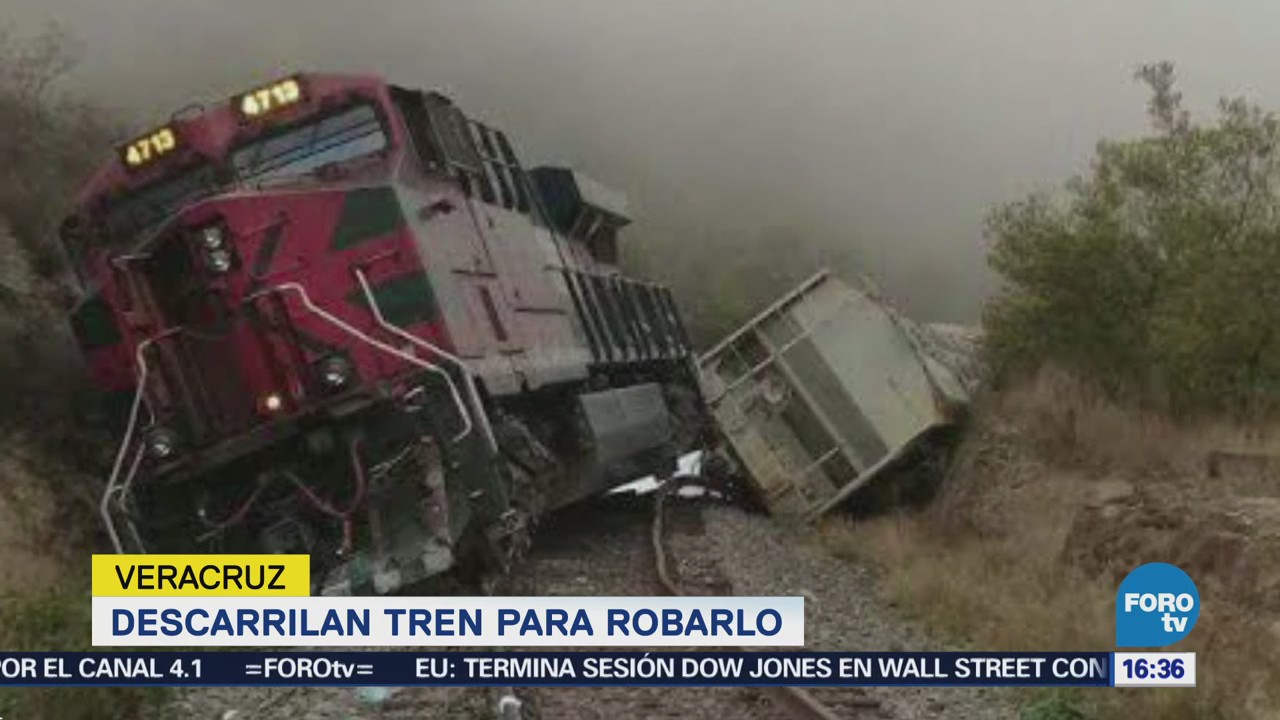 Descarrilan Tren Robarlo Veracruz
