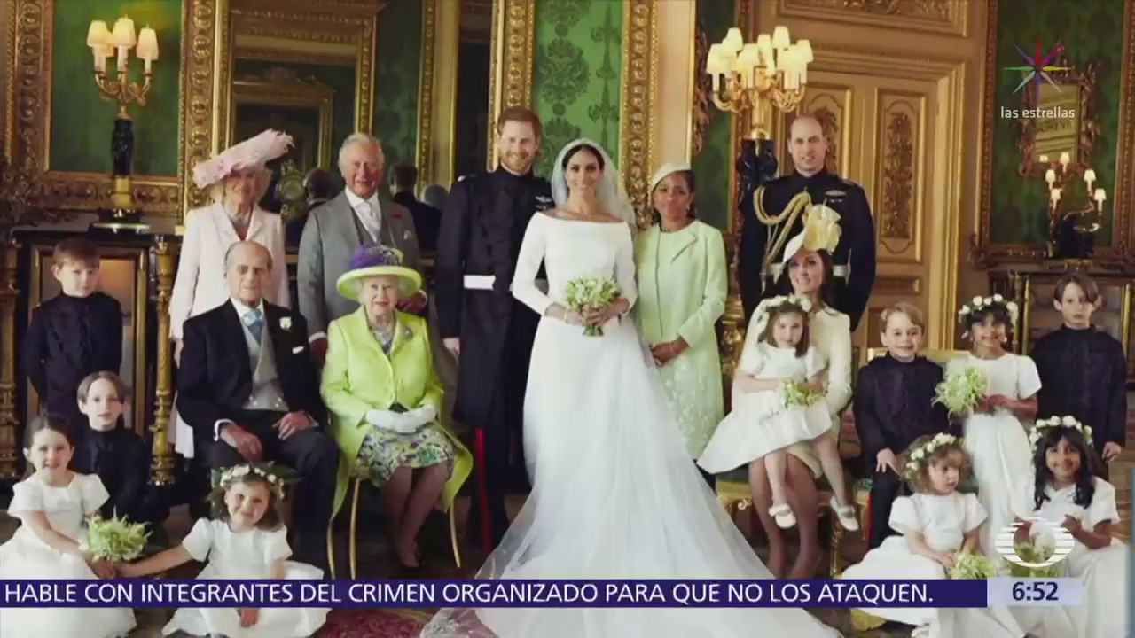 Difunden fotos oficiales de la boda del príncipe Enrique y Meghan Markle