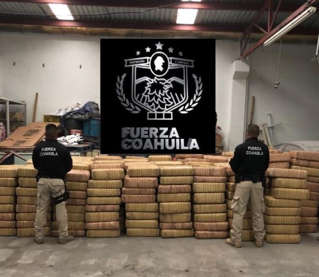 Aseguran más de tres mil Kg de marihuana en Coahuila