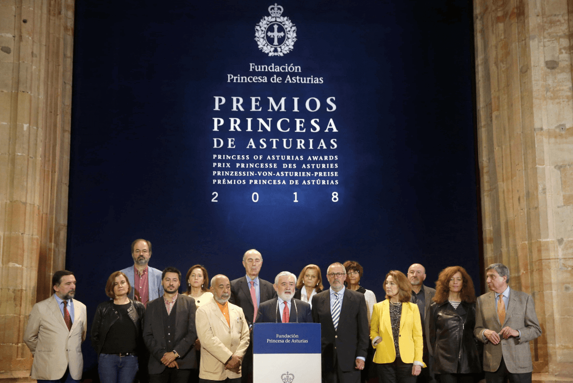 El jurado del Premio Príncipe de Asturias en Oviedo, España. (EFE) 