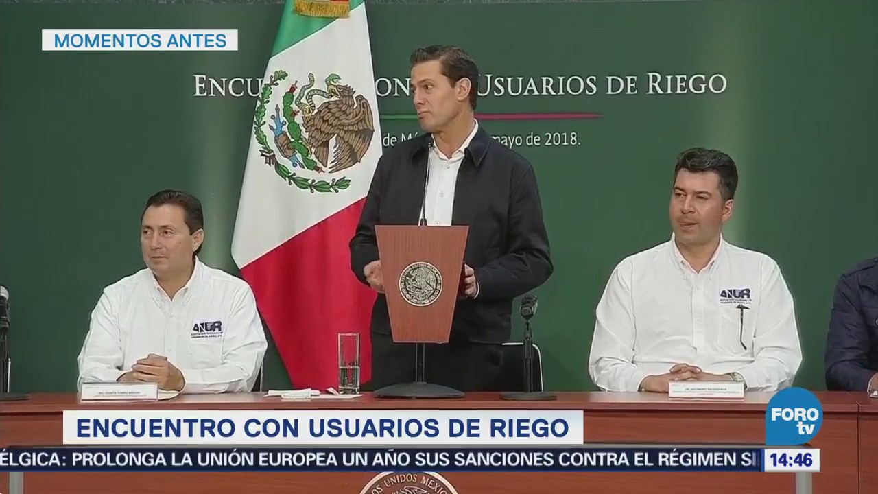 Epn Reúne Usuarios Riego Presidente Enrique Peña Nieto