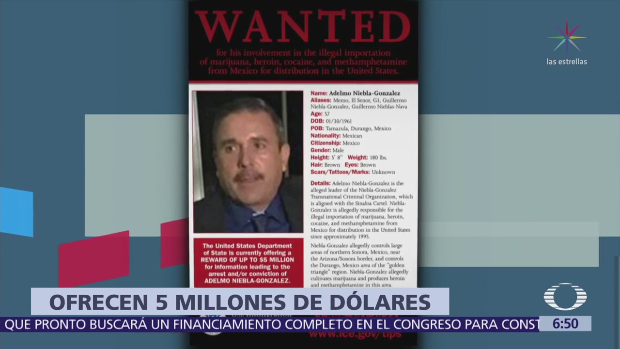 EU busca a Adelmo Niebla, líder criminal que trafica drogas desde México