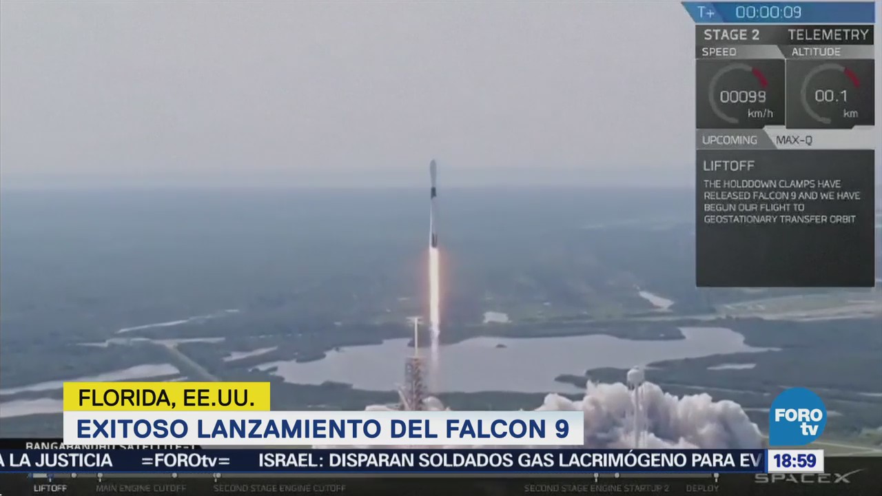 Exitoso lanzamiento del cohete Falcon 9