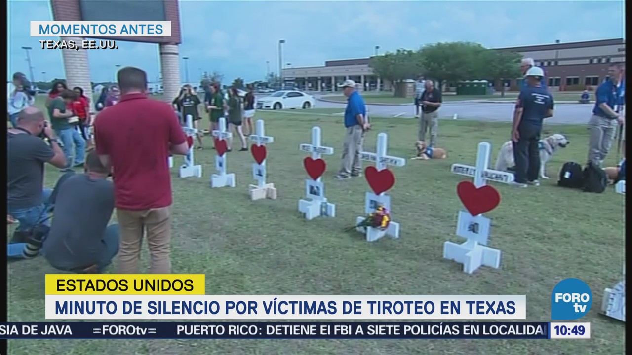 Guardan minuto de silencio por tiroteo en escuela de Texas