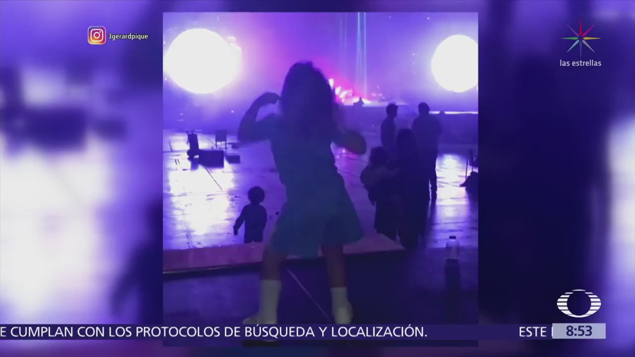 Hijo de Shakira y Gerard Piqué baila durante ensayo