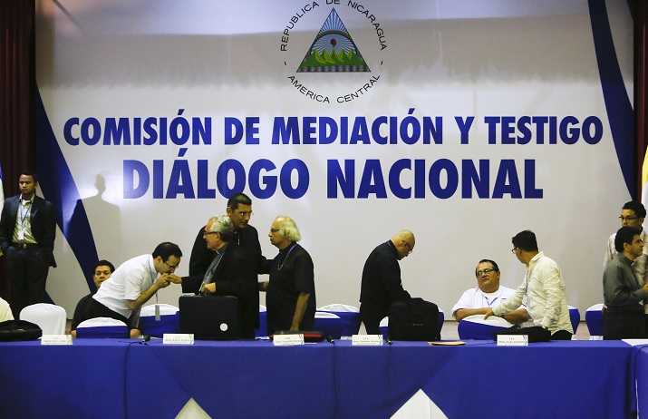 Iglesia suspensión diálogo nacional presidente Nicaragua