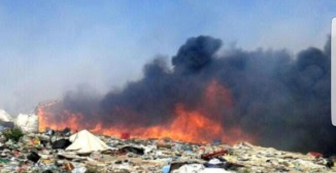 Se registra incendio en basurero de Huatabampo Sonora