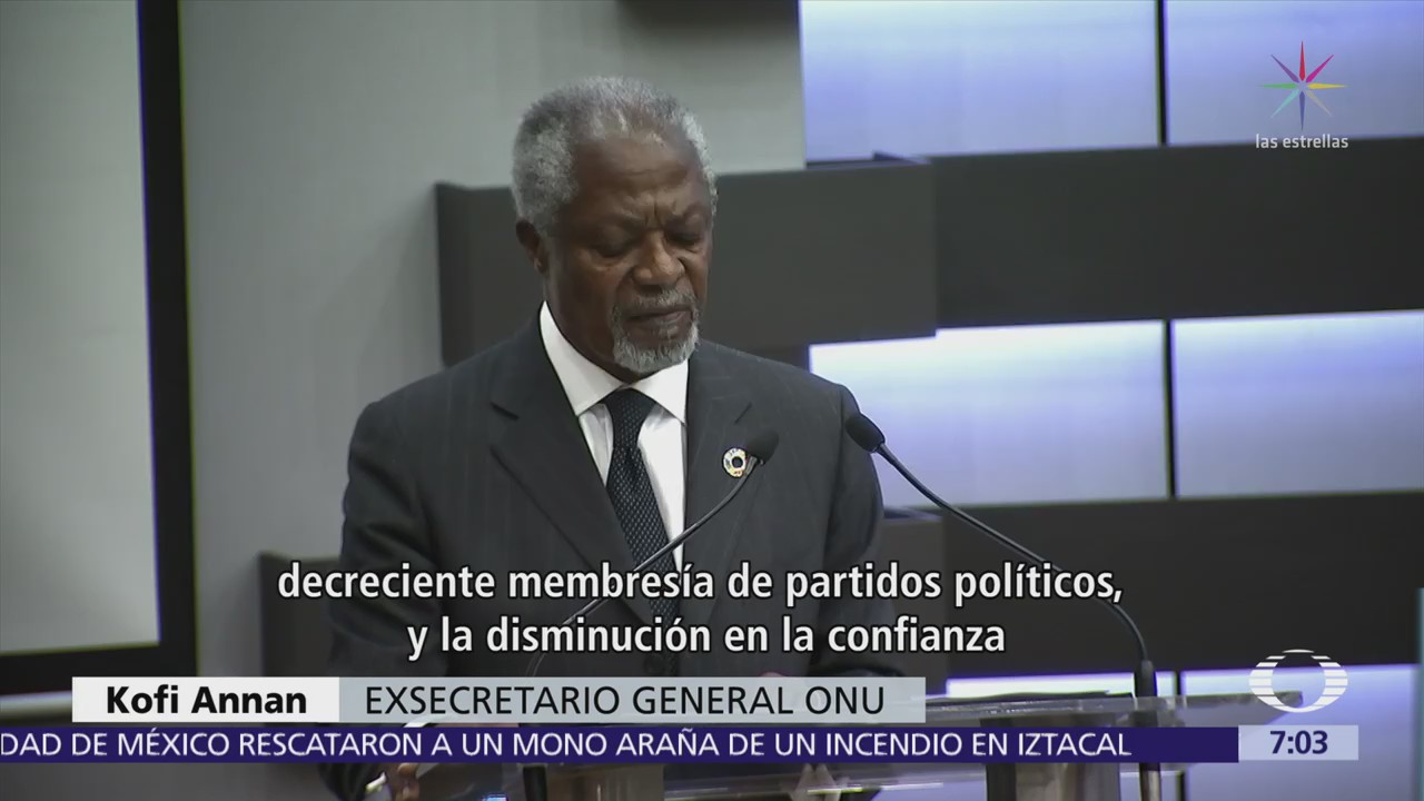 Kofi Annan visita México; será observador electoral
