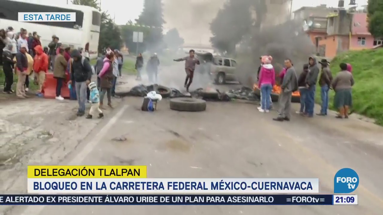 Levantan bloqueo en carretera México-Cuernavaca