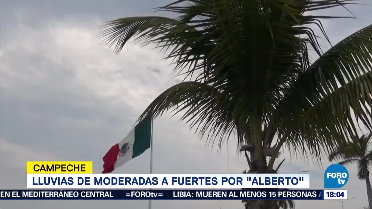Lluvias Moderadas Fuertes Tormenta Alberto Campeche