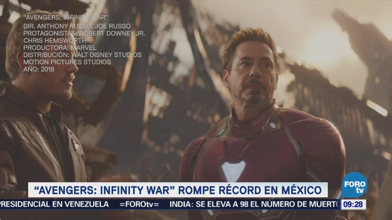 Avengers infinity war rompe récord en México