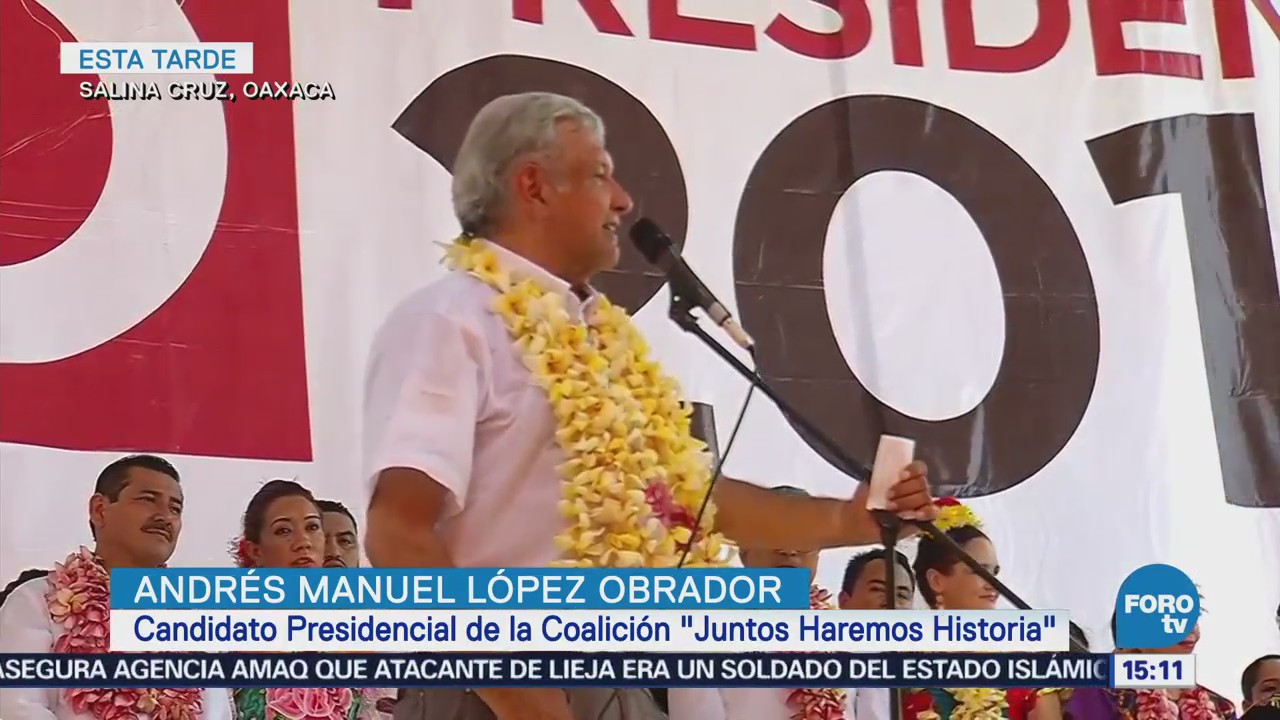 Manuel López Obrador ofrece democracia sindical