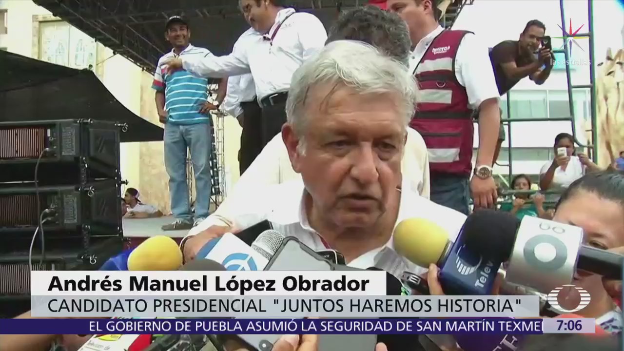 López Obrador reitera a Peña Nieto que debe garantizar elección limpia