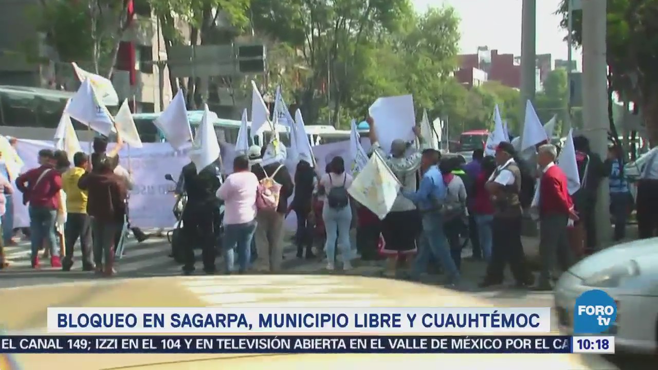 Manifestantes afectan circulación en Eje 7 Sur, CDMX