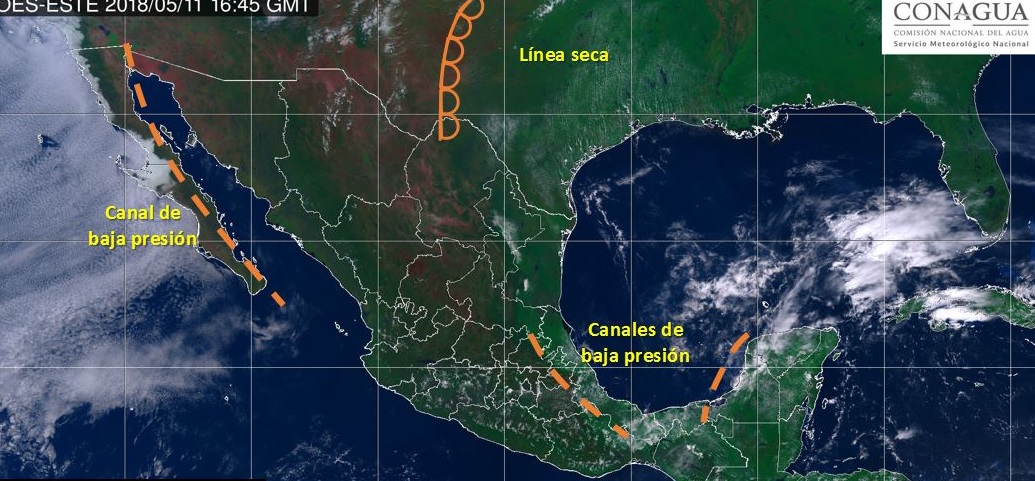 Vaguada provocará lluvias en Yucatán Campeche y Q Roo