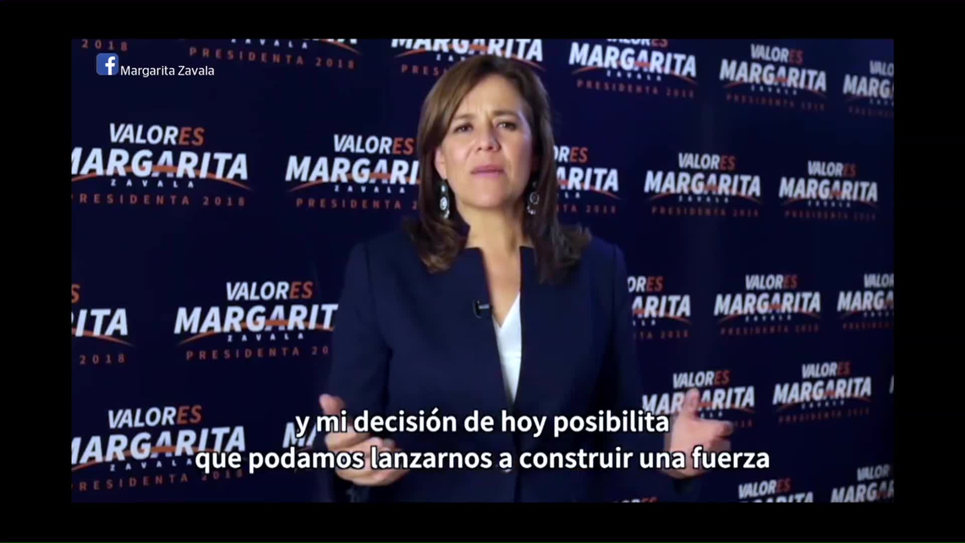 Margarita Zavala No Declinará Favor Ningún Candidato