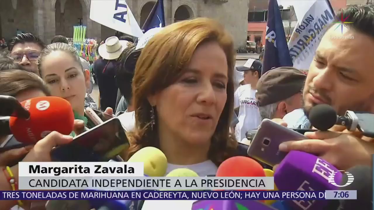 Margarita Zavala señala que apoyo de Aureoles