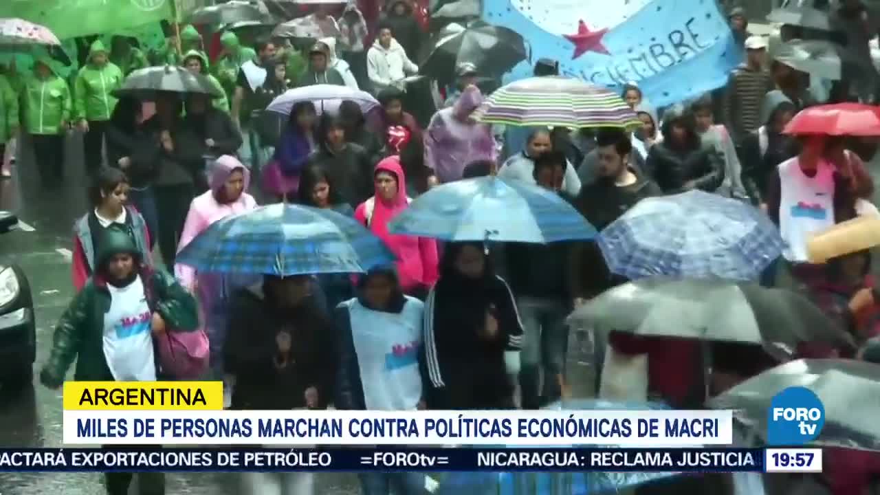 Miles Marchan Argentina Medidas Económicas Macri