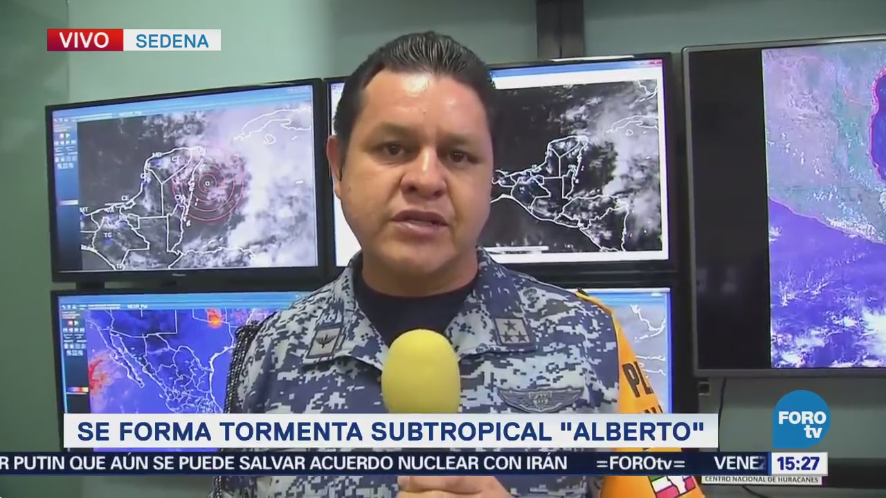 Meteorológico Sedena Monitorea Tormenta Subtropical Alberto