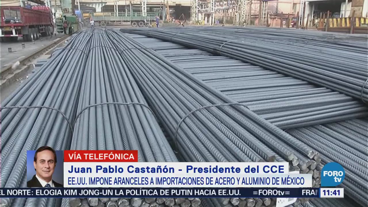 México impondrá aranceles a importación de acero y aluminio a EU: CCE