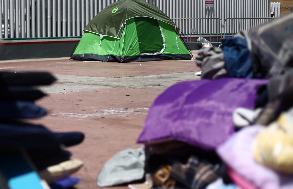 Migrantes levantan plantón y huelga de hambre en Sonora